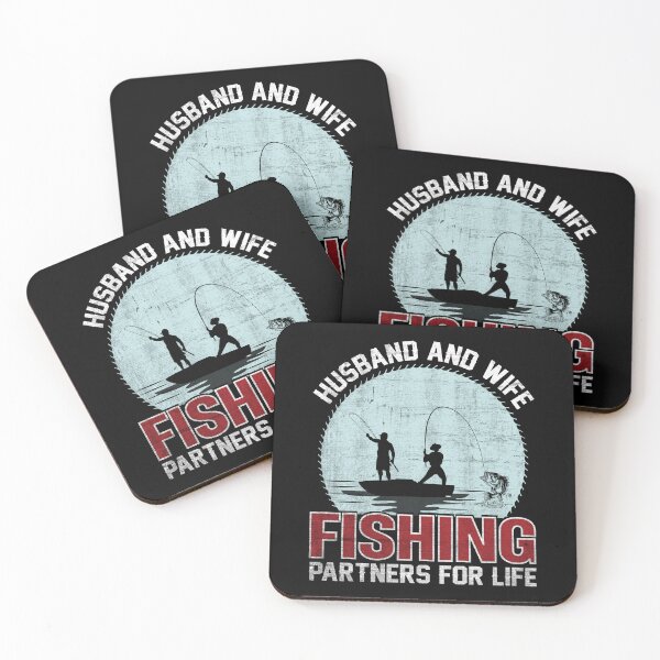 Item preview, Husband and wife fishing partners for life designed and sold by FanityPrints.