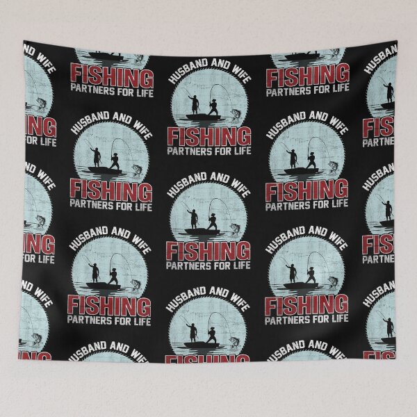Item preview, Husband and wife fishing partners for life designed and sold by FanityPrints.