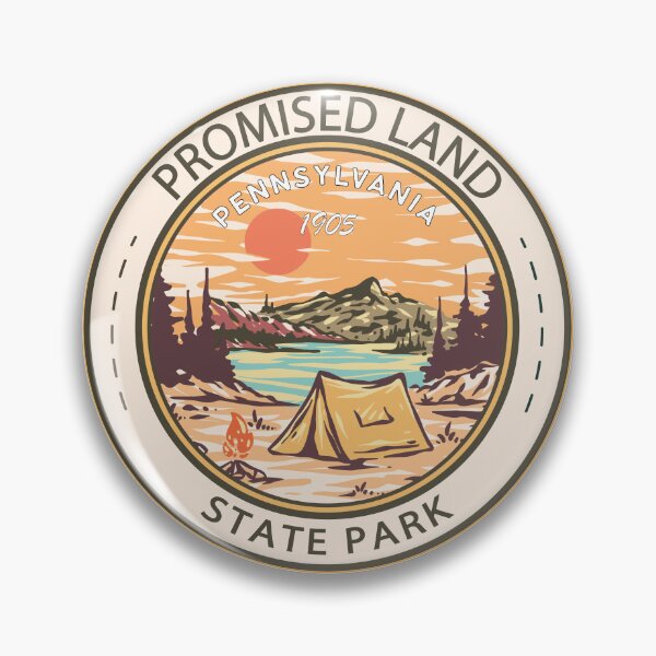 Item preview, Promised Land State Park Pennsylvania Badge designed and sold by KrisSidDesigns.