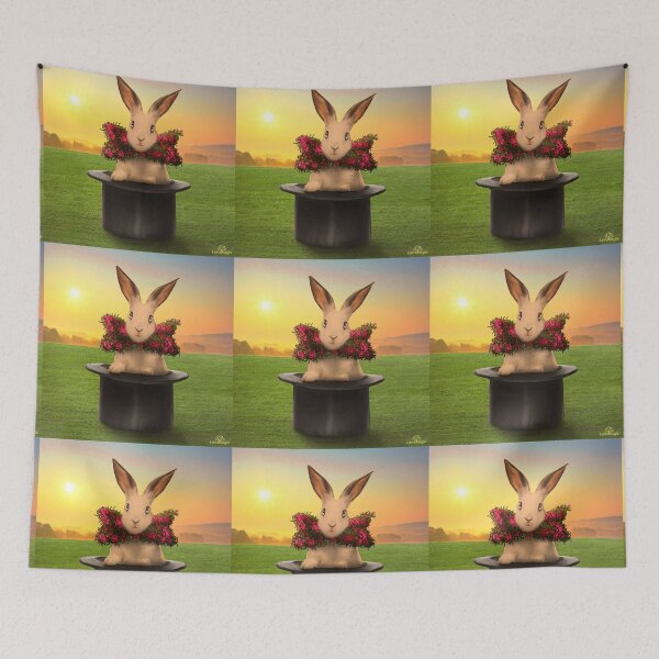 Item preview, Magician rabbit | A flowery rabbit in magician's hat designed and sold by LenaKiagia.