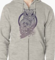 CELTIC OWL Zipped Hoodie