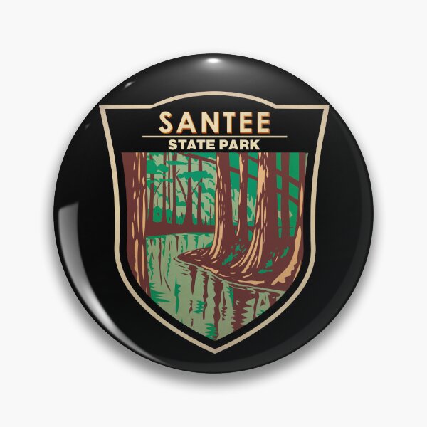 Artikelvorschau, Santee State Park, South Carolina, Vintage-Abzeichen entworfen und verkauft von KrisSidDesigns.