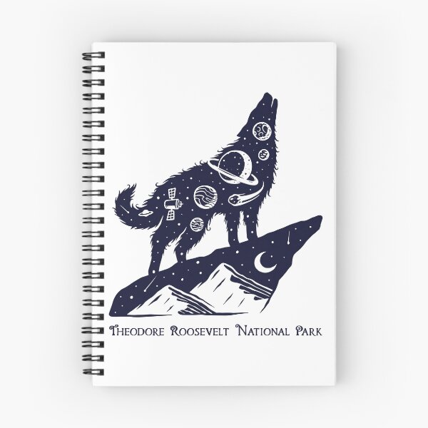 Item preview, Theodore Roosevelt National Park Space Wolf designed and sold by JordanHolmes.
