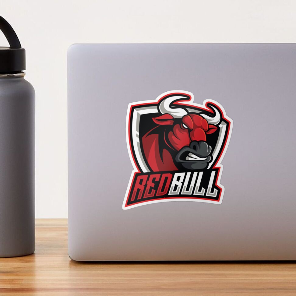 Red Bull Design Sticker for Sale by zoripet Store