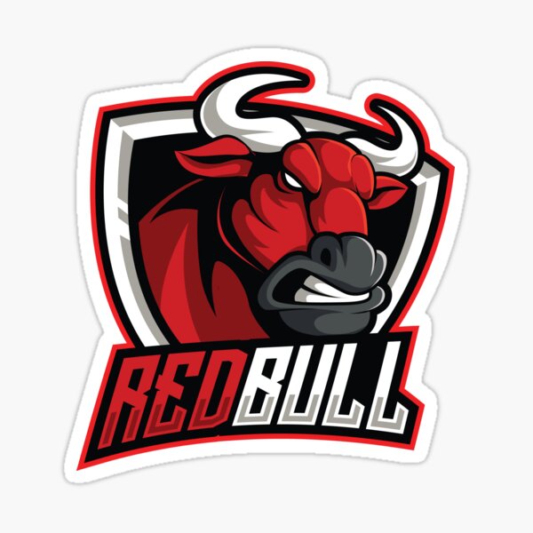 Sticker Red bull mascot 