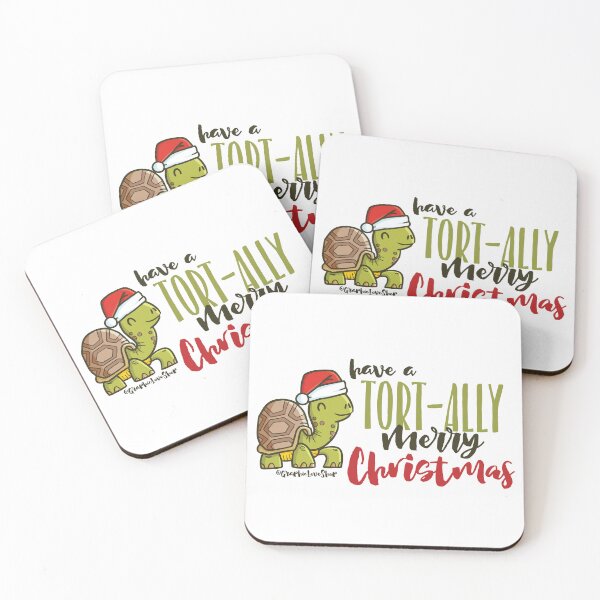 Item preview, Have a TORT-ally Merry Christmas, Tortoise Humor © GraphicLoveShop designed and sold by Graphic Love Shop.