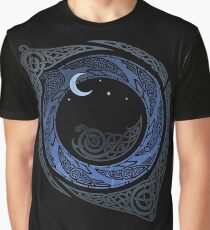 Mondschein-Runde Grafik T-Shirt