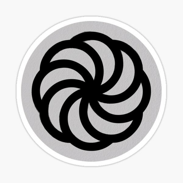 Item preview, Armenian Eternity Sign in paper texture circle with black ink, christians support Armenia designed and sold by IsisOsiris.
