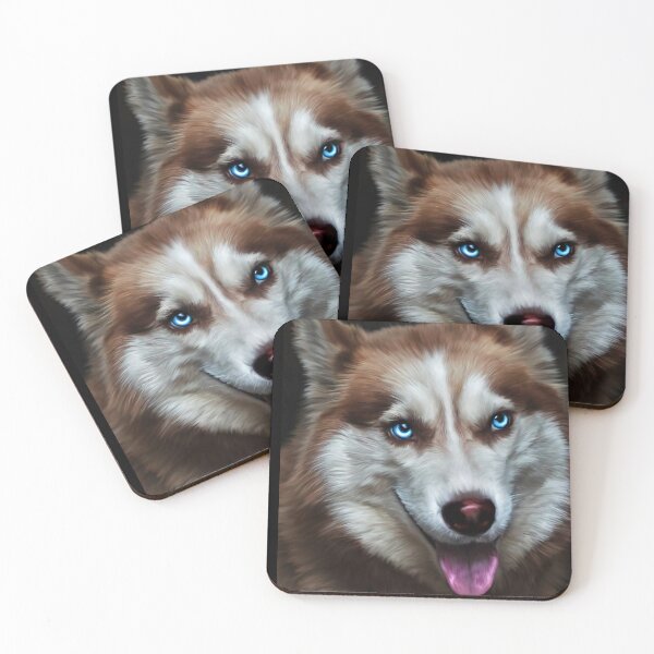 Item preview, Siberian husky with blue eyes | Dog Portrait designed and sold by LenaKiagia.