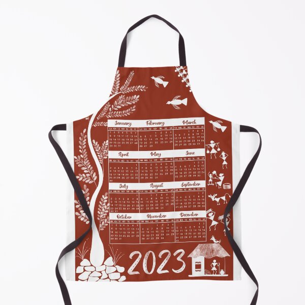 Item preview, 2023 Indian calendar, folk art, calendar, Warli art calendar designed and sold by HariniArts.