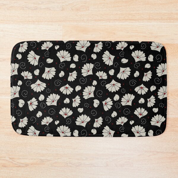 Item preview, Kalamkari flowers - Indian Folk Art, Floral repeat pattern designed and sold by HariniArts.