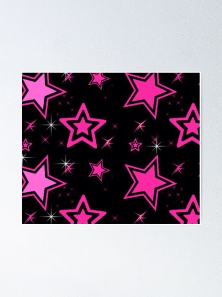 Y2k pink star | Poster