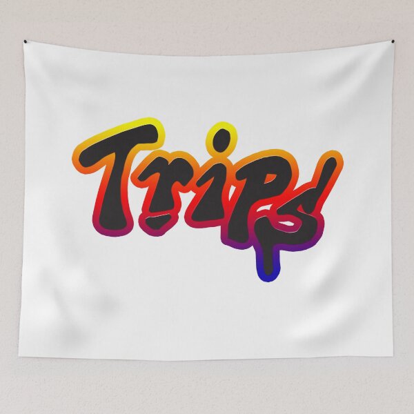Item preview, TRIPS POKER graphic spellout psychedelic shirt designed and sold by The Art of dr.Ew.