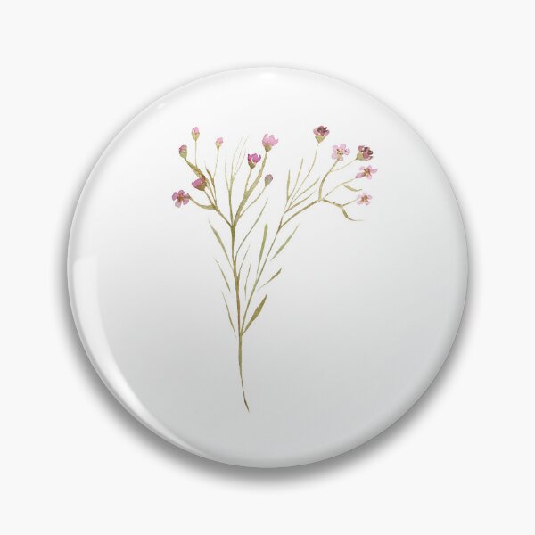 Item preview, Watercolor flower branch illustration single object designed and sold by Yana Mustafina | Boho Soulful Designs.