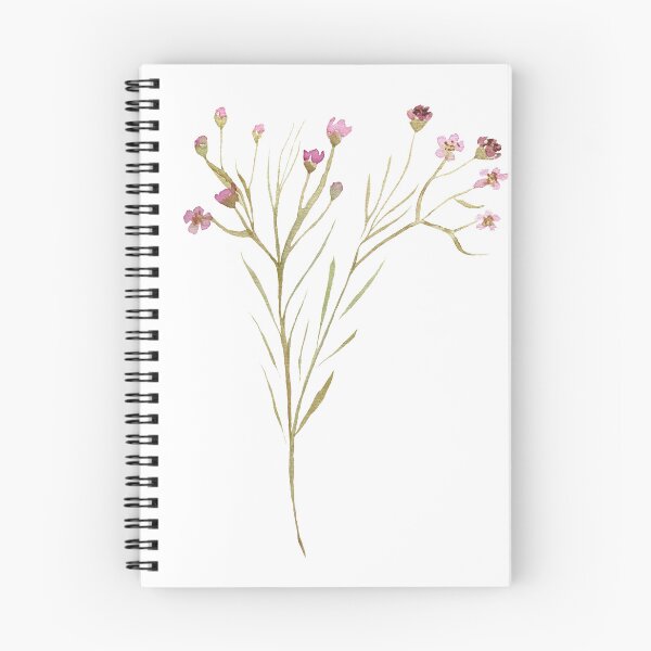 Item preview, Watercolor flower branch illustration single object designed and sold by Yana Mustafina | Boho Soulful Designs.