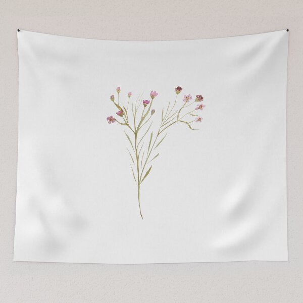 Item preview, Watercolor flower branch illustration single object designed and sold by Yana Mustafina | Boho Soulful Designs.