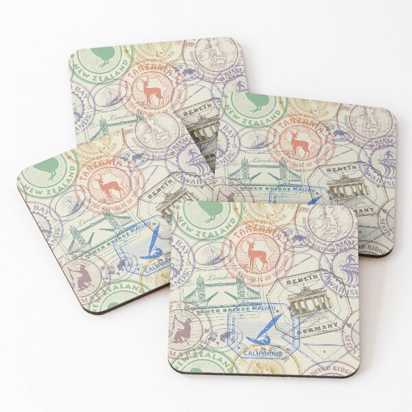 Item preview, Travel stamps designed and sold by studio838.