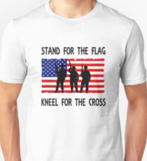 stand for the flag kneel for the cross t shirt Unisex T-Shirt