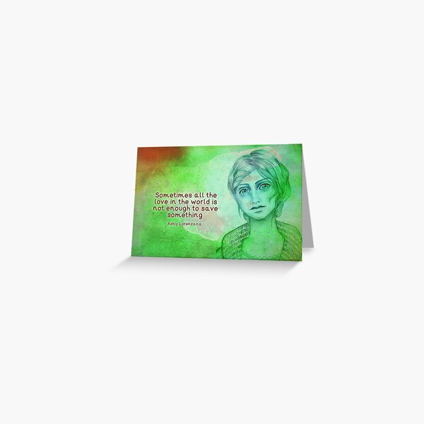 drawing by denthe with inspirational quote Greeting Card