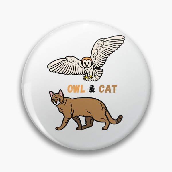 Item preview, A Cat And An Owl designed and sold by OneDayCollected.