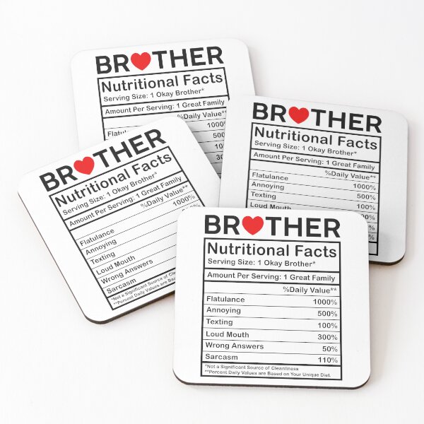 Item preview, Brother Nutritional Facts designed and sold by SunsetGloww.