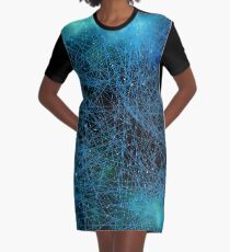 System Network Connection Graphic T-Shirt Dress