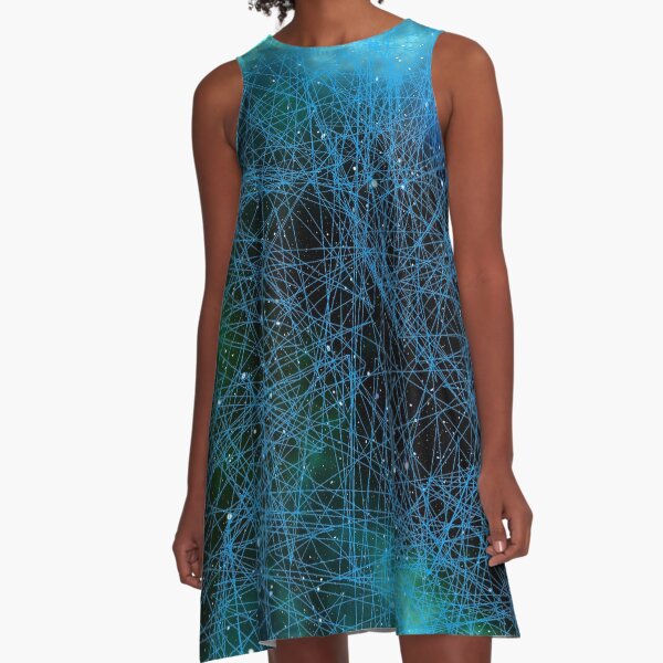 System Network Connection A-Line Dress