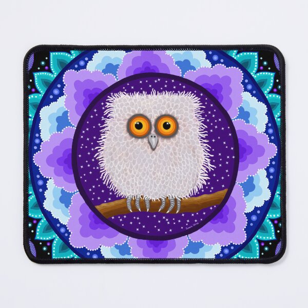 Item preview, Fluffy Baby Owl Mandala designed and sold by Soozie Wray.