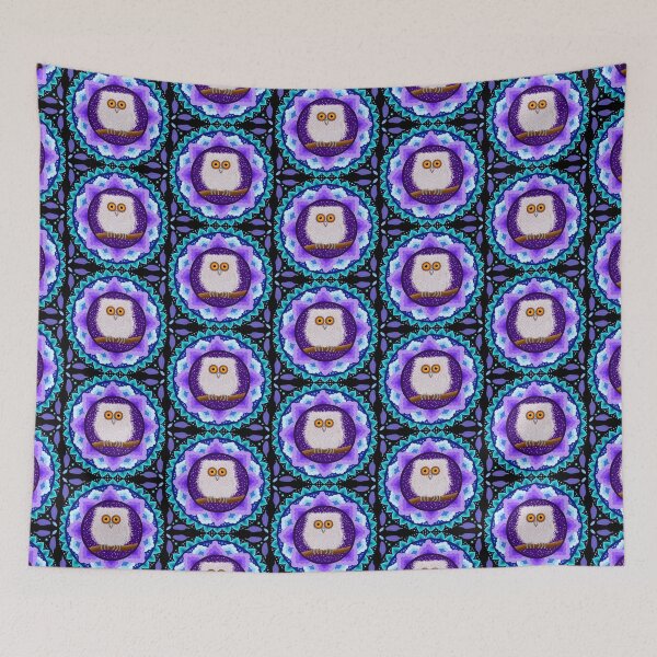 Item preview, Fluffy Baby Owl Mandala designed and sold by Soozie Wray.
