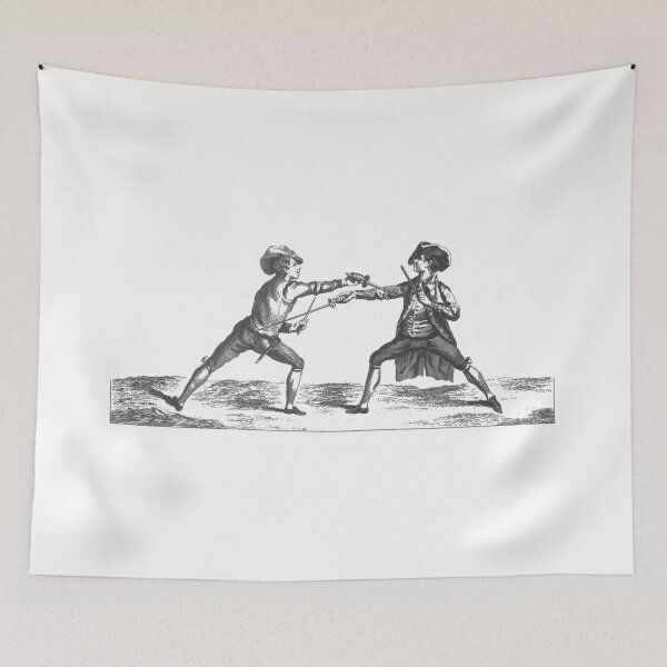 Item preview, Fencing, old engraving designed and sold by 3-Petits-Lapins.