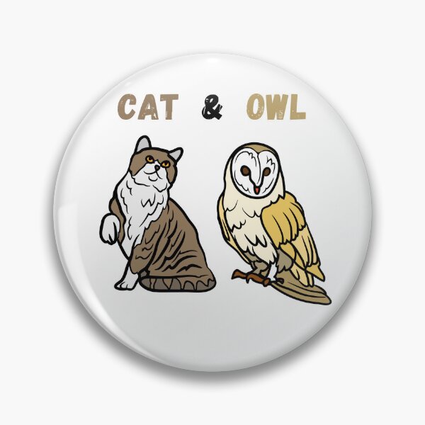 Item preview, A Cat And An Owl designed and sold by OneDayCollected.