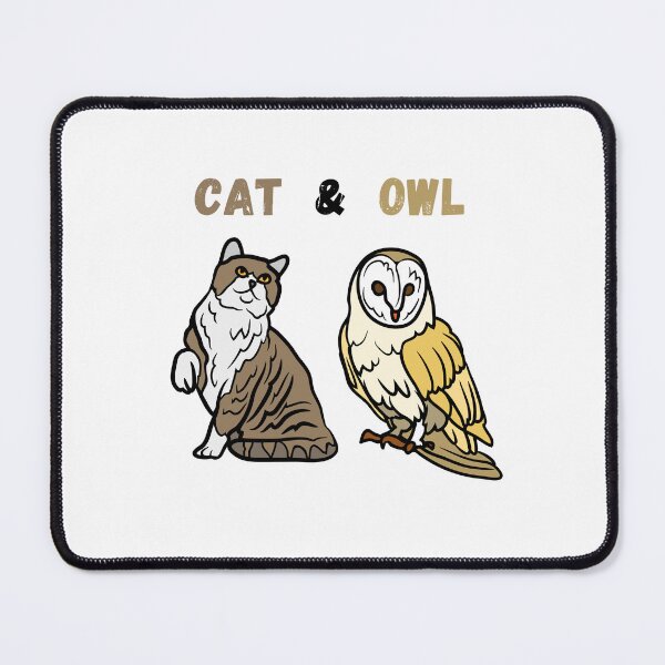 Item preview, A Cat And An Owl designed and sold by OneDayCollected.
