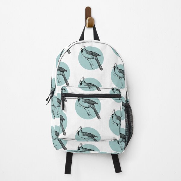 Item preview, Bird Illustration with Blue Circle designed and sold by AbrahamicDesign.