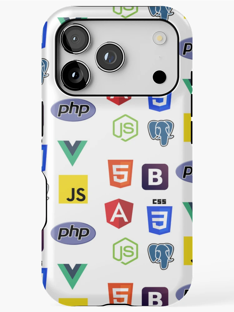 Thumbnail 1 of 4, iPhone Case, Html, CSS, JavaScript Coding sticker pack designed and sold by VenomKage.