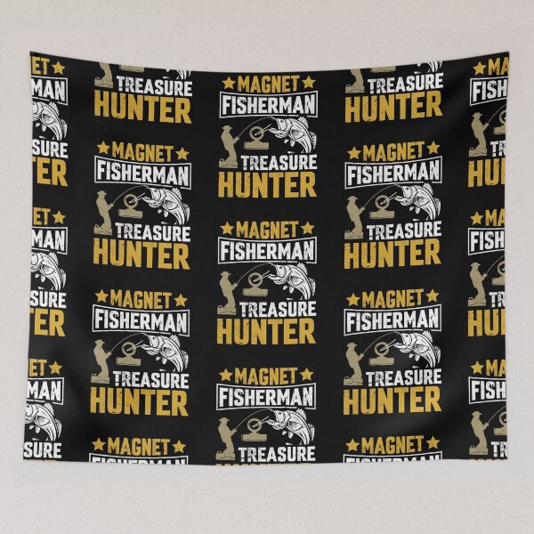 Item preview, Magnet fisherman treasure hunter designed and sold by FanityPrints.