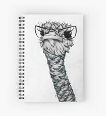 Poetic Ostrich Spiral Notebook