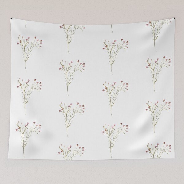 Item preview, Seamless pattern flower branch watercolor illustration designed and sold by Yana Mustafina | Boho Soulful Designs.