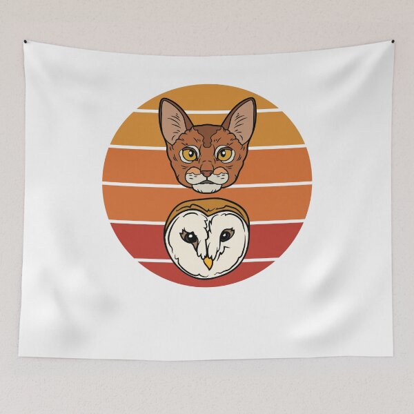 Item preview, A Cat And An Owl  designed and sold by OneDayCollected.