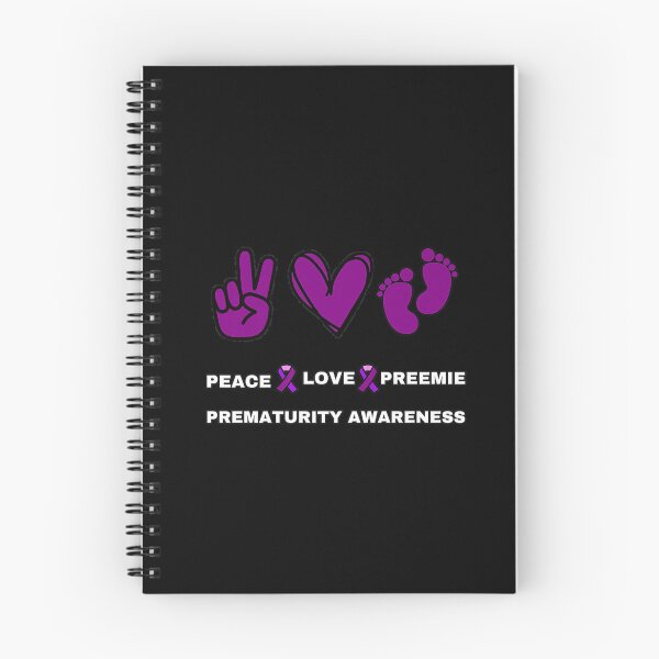 Item preview, Peace Love Preemie World Prematurity Awareness Purple Premium T-Shirt designed and sold by OnlyouO.