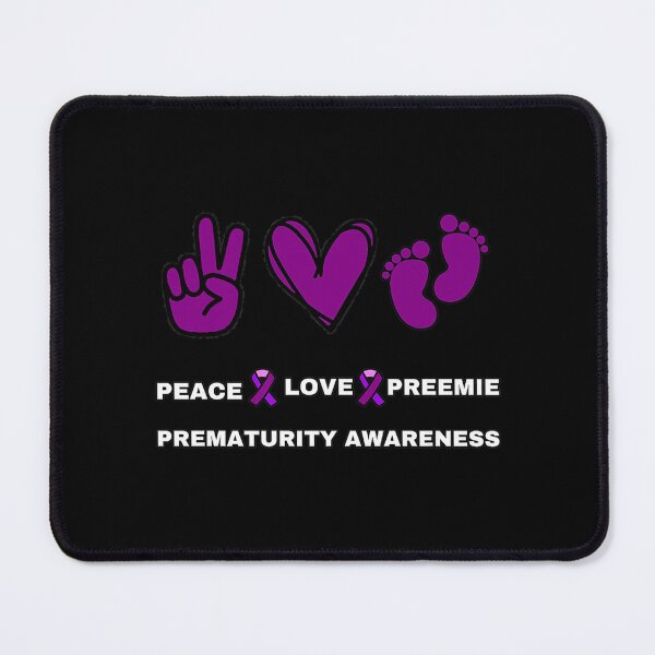 Item preview, Peace Love Preemie World Prematurity Awareness Purple Premium T-Shirt designed and sold by OnlyouO.