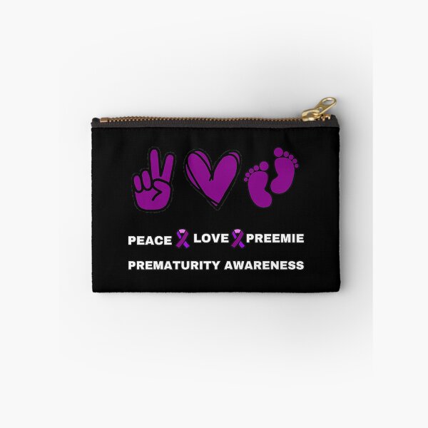 Item preview, Peace Love Preemie World Prematurity Awareness Purple Premium T-Shirt designed and sold by OnlyouO.