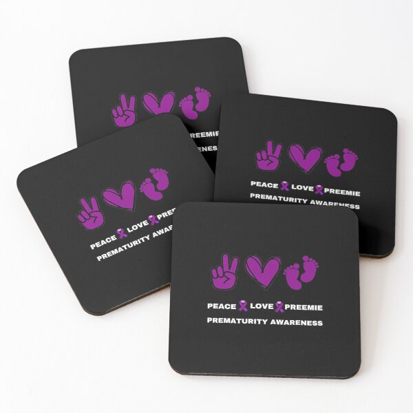 Item preview, Peace Love Preemie World Prematurity Awareness Purple Premium T-Shirt designed and sold by OnlyouO.