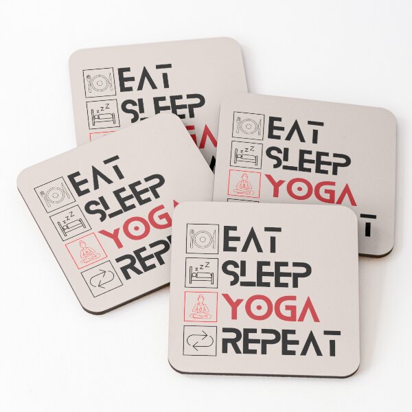 Item preview, EAT SLEEP YOGA REPEAT designed and sold by tnwbank.