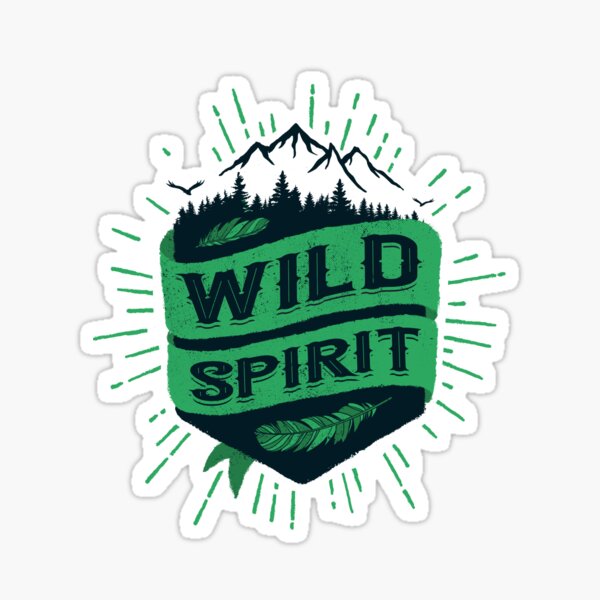 WILD SPIRIT green version Sticker