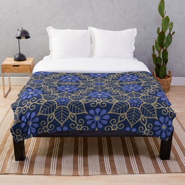 Item preview, Flores Geométricas VINTAGE AZUL designed and sold by WVortex.