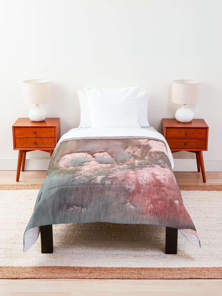 Alternate view of watercolor abstract, texture, watercolour Comforter
