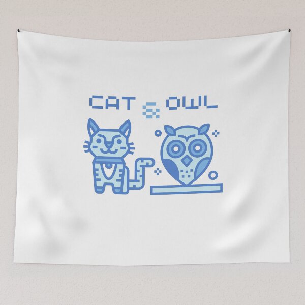 Item preview, A Cat And An Owl designed and sold by OneDayCollected.