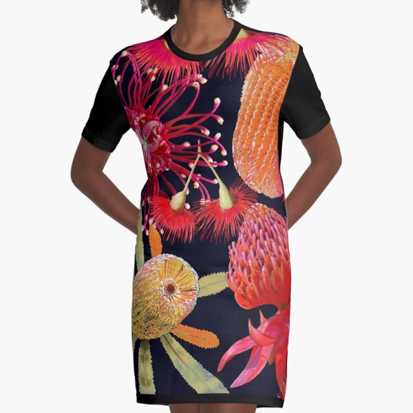 Aussie Beauties Graphic T-Shirt Dress