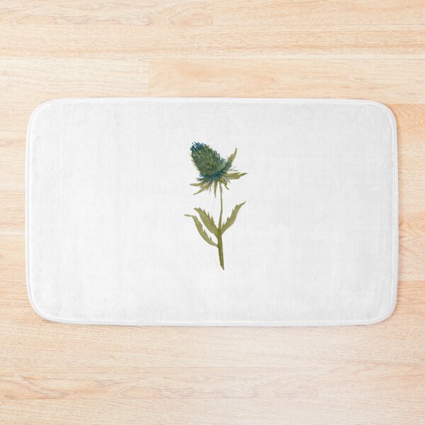 Item preview, Watercolor flower thistle illustration single object designed and sold by Yana Mustafina | Boho Soulful Designs.