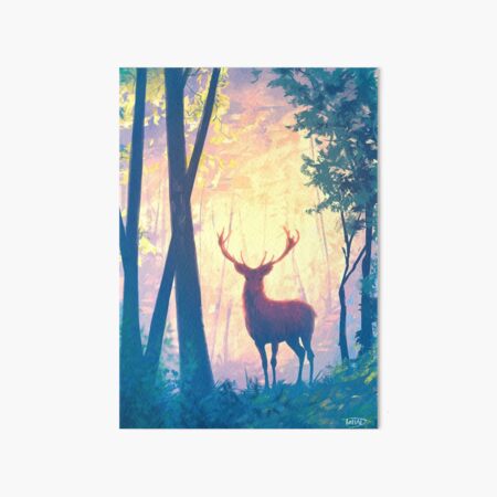 The deer Art Board Print